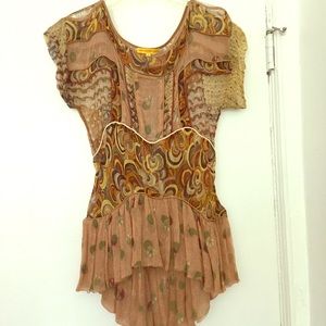 Catherine Malindrino silk crepe blouse